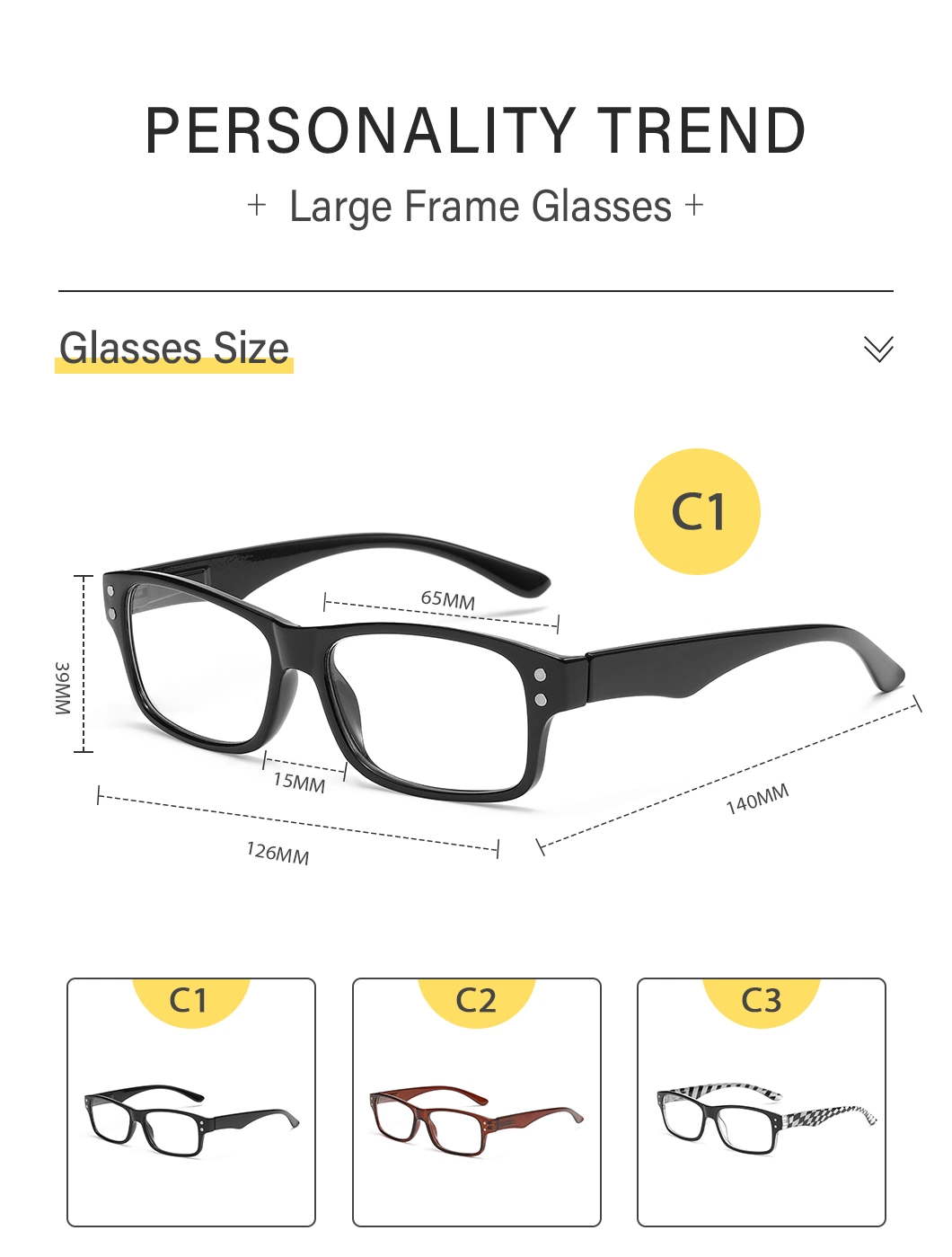 Spring-Foot Reading Glasses