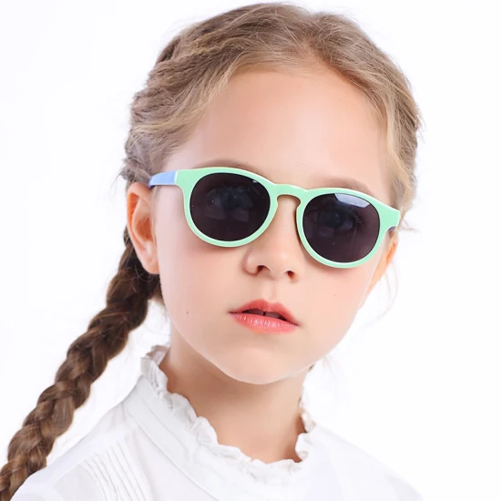 Высококачественные детские солнцезащитные очки из мягкого на ощупь материала TPE с поляризованными UV400 CE FDA