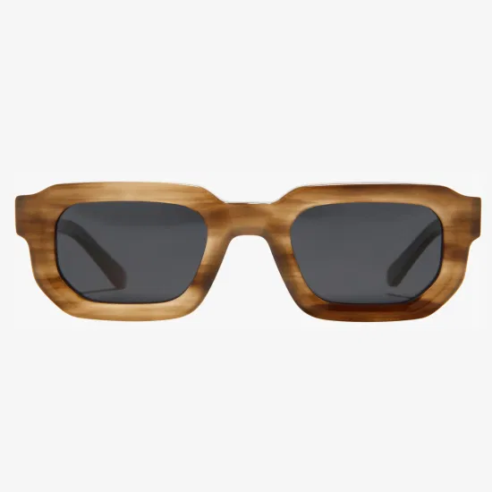 Поляризованные линзы нового стиля, модная конкурентоспособная хрустальная оправа UV400, как солнцезащитные очки из ацетата дерева